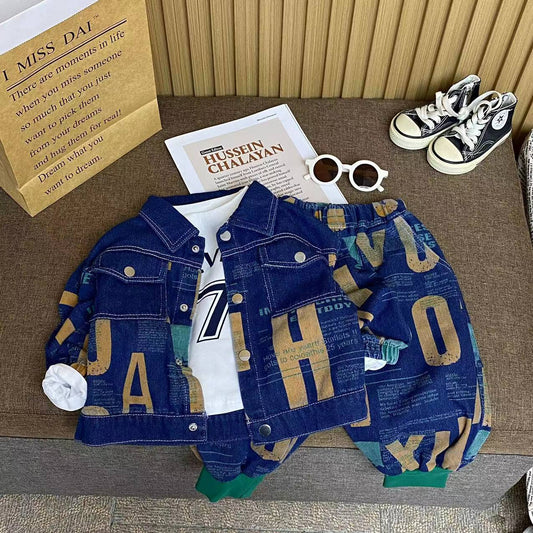 Conjunto de Jeans de 3 Piezas para Niño