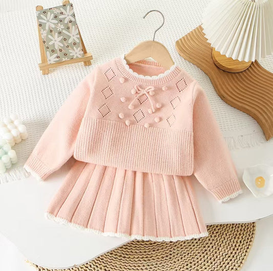 Conjunto de Punto de Invierno Moussi para Niñas