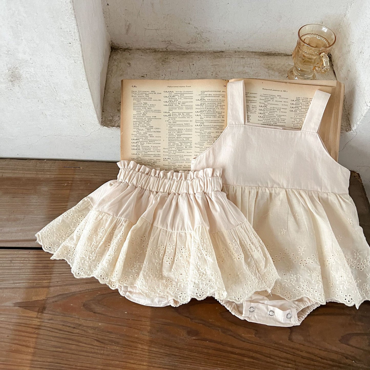 Conjunto Infantil Verano Beige