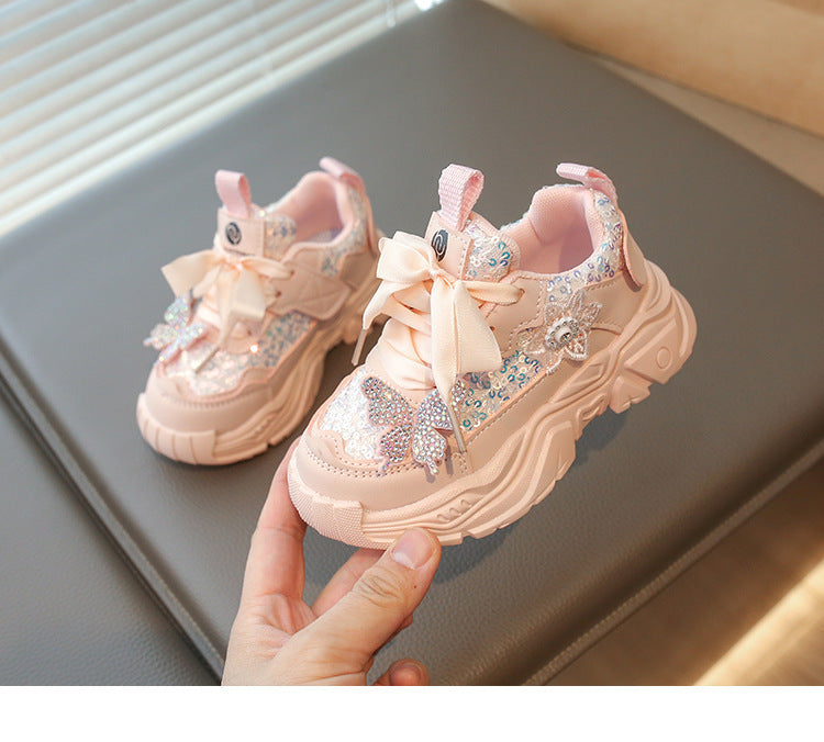 Zapatillas Deportivas para Niños con Mariposas Brillantes