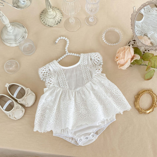 Body de Encaje de Mujer de Color Blanco