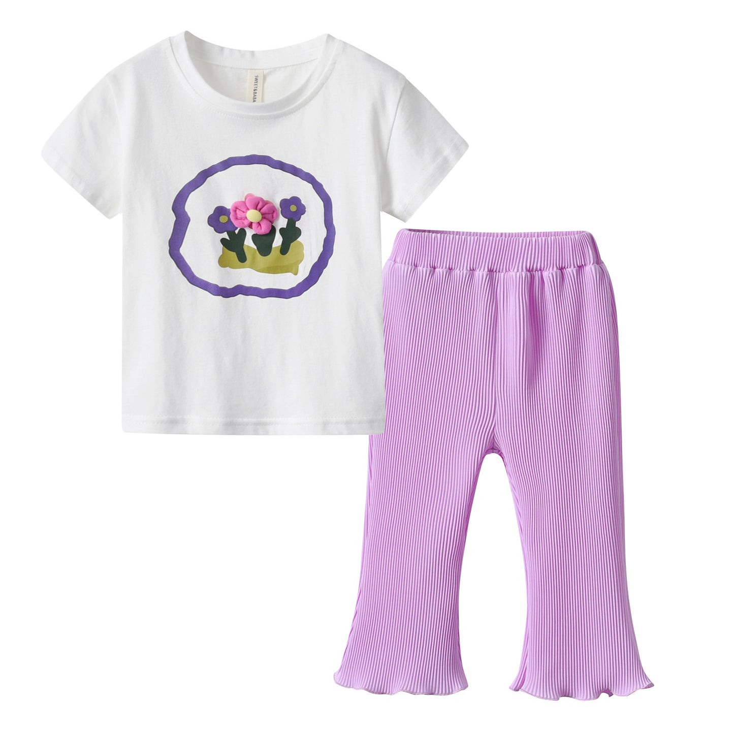 Conjunto infantil de niña Little Flowers