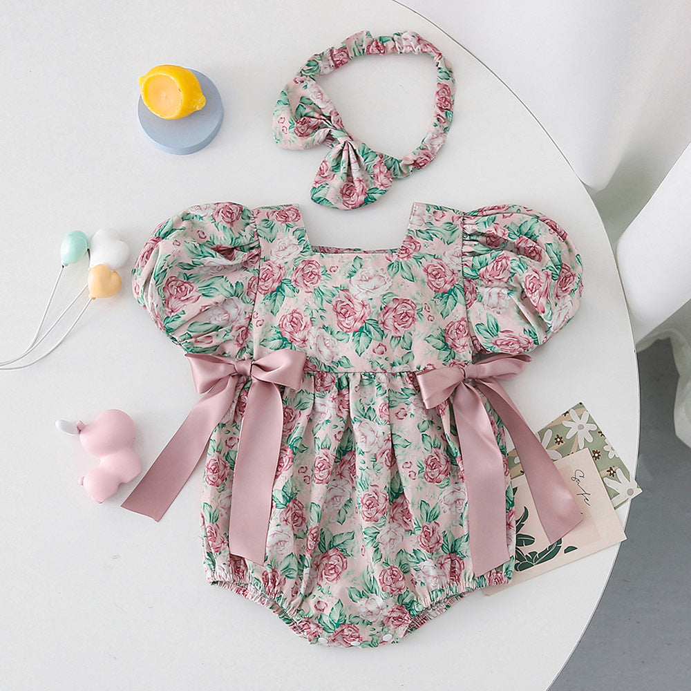 Vestido/Body Infantil Floral