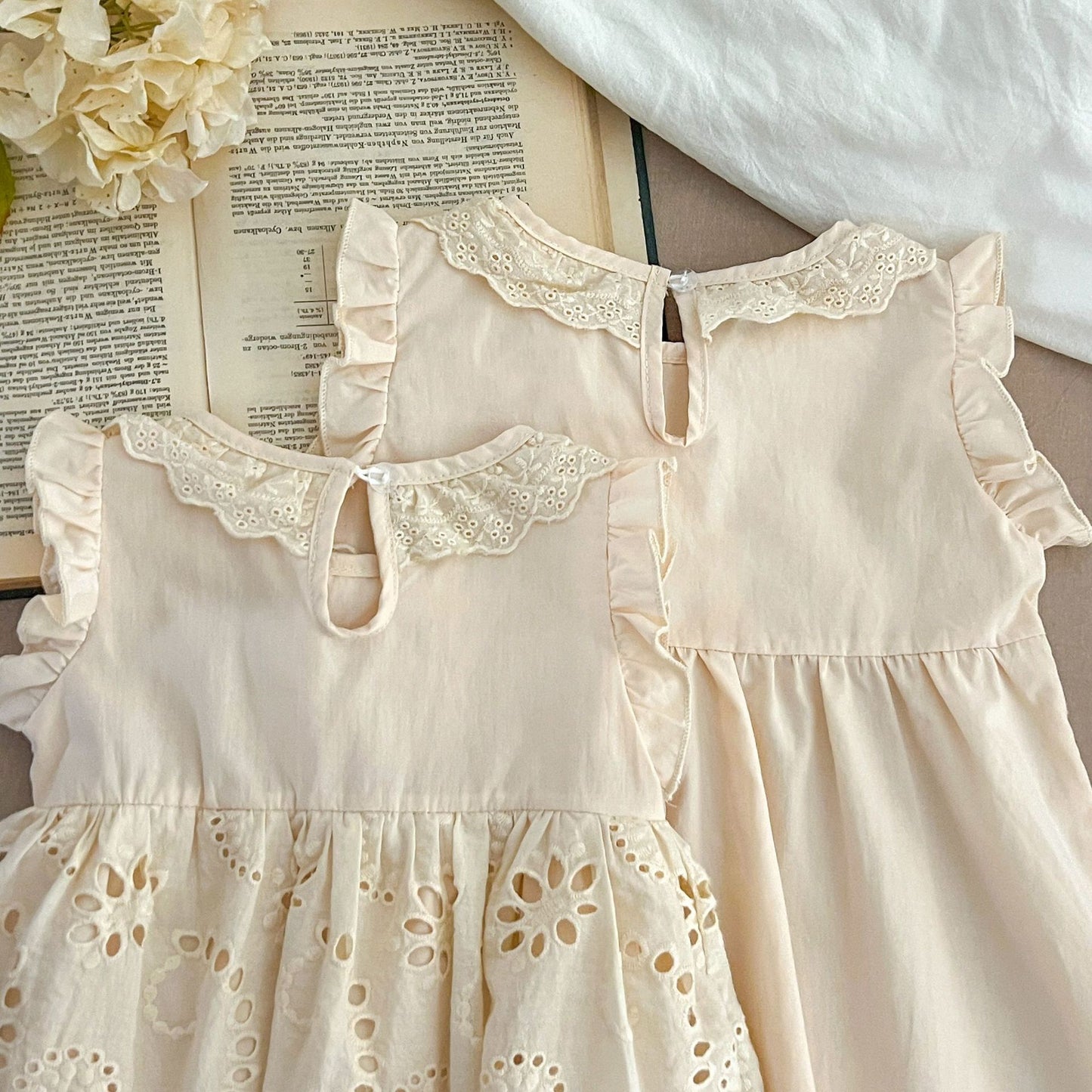 Body Infantil de Encaje de Verano