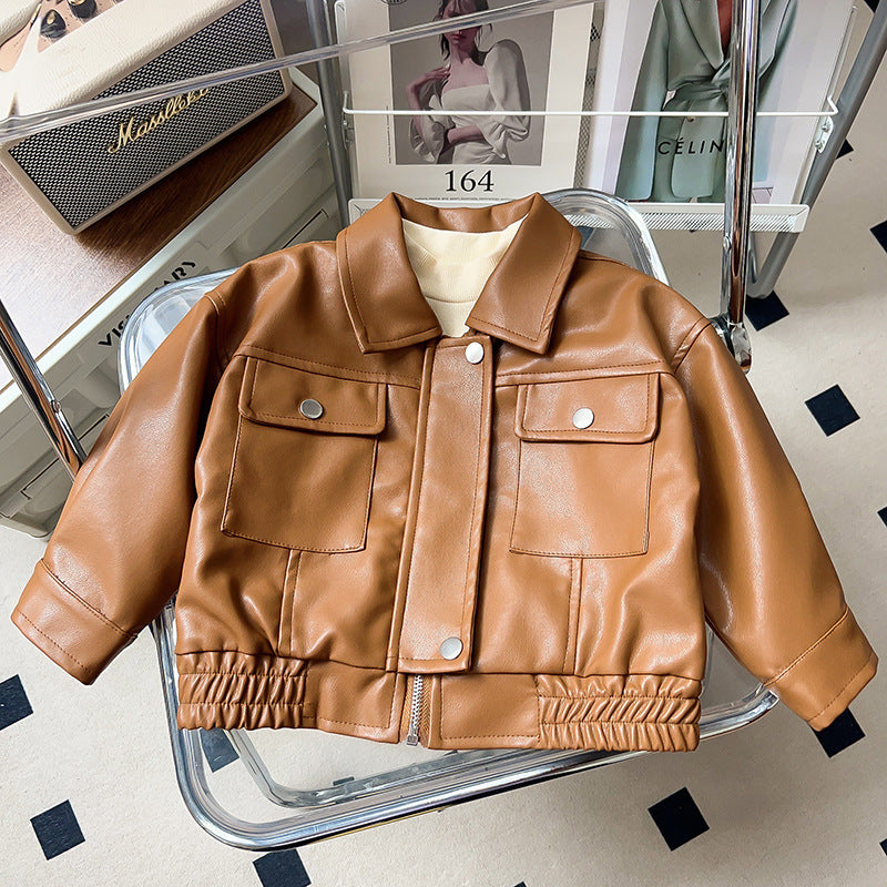 Chaqueta  Bolsos de Cuero para Niños