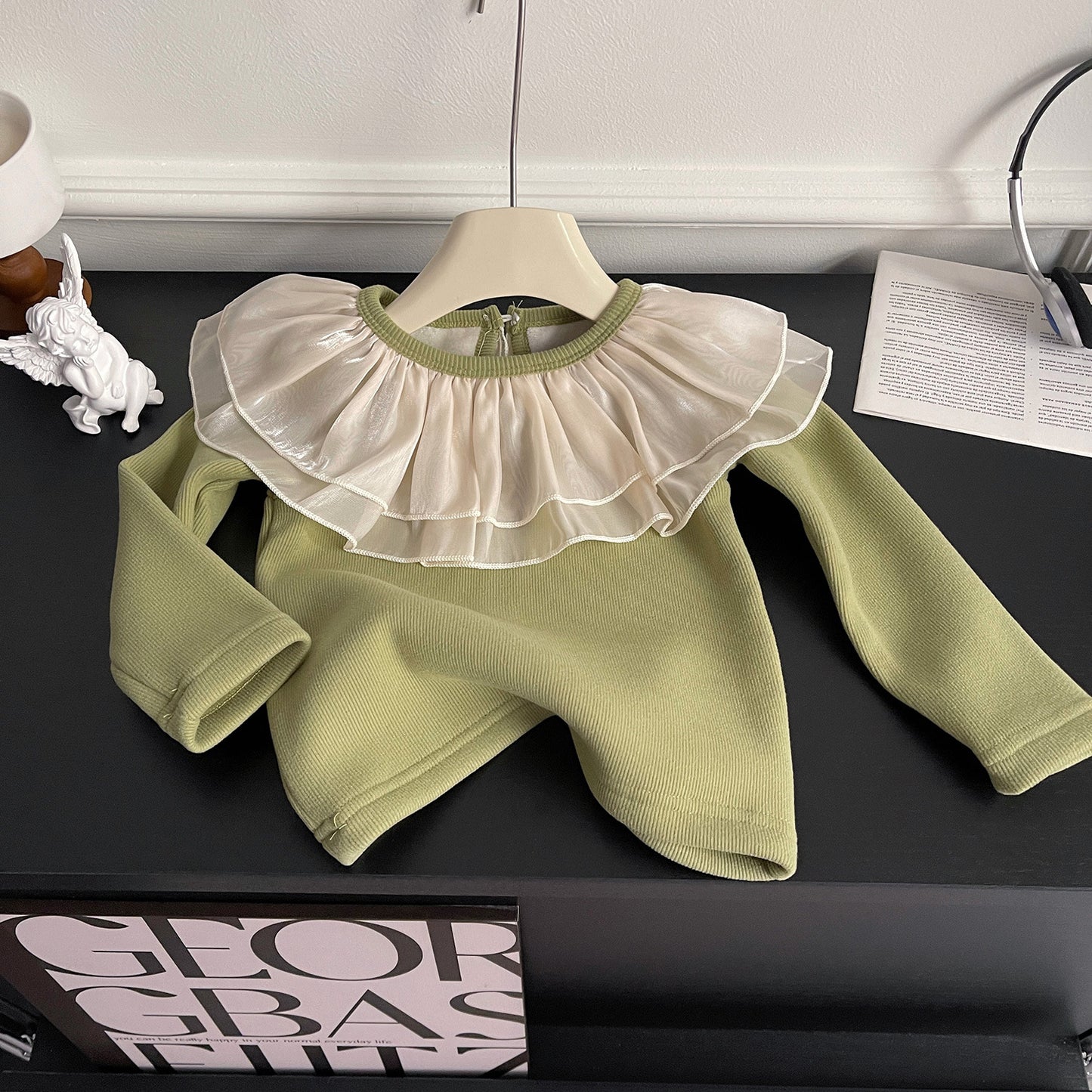 Blusa de manga larga con Volantes