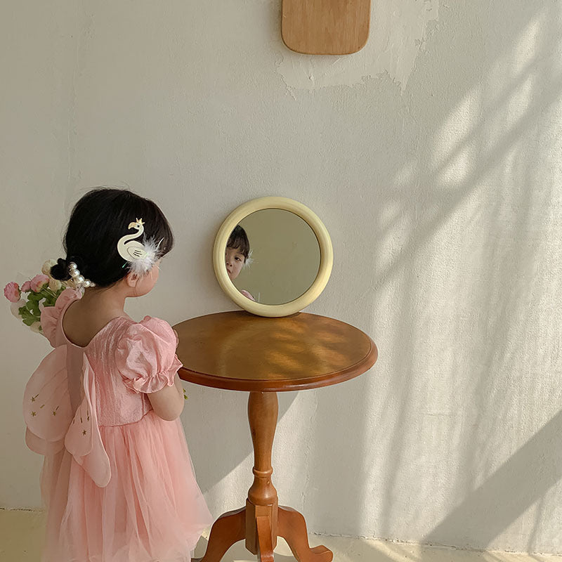 Vestido Infantil Tul Alas Estrellitas