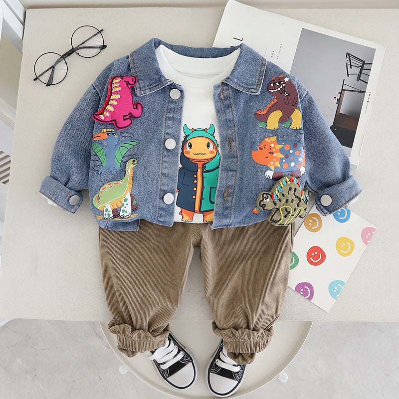 Conjunto de dinosaurios de 3 piezas para niño