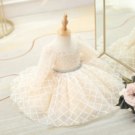 Vestido de Fiesta Infantil de Tul y Brillo