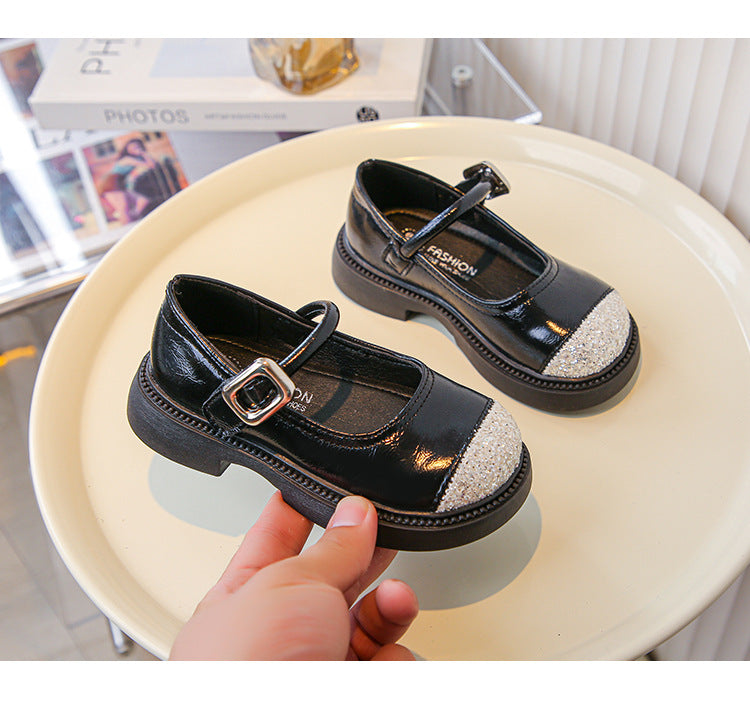 Zapatos Infantiles Brillantes de Moda para Mujer