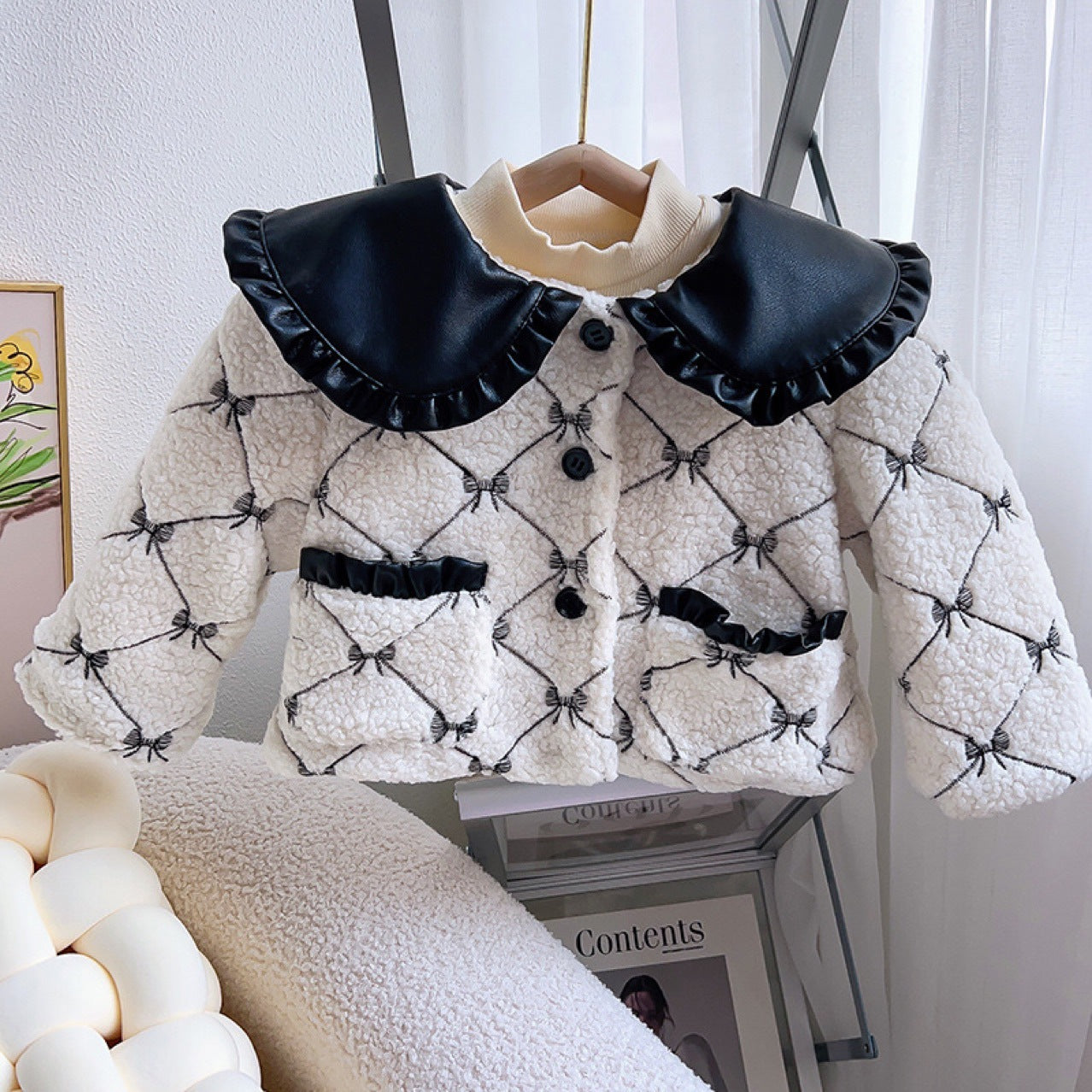 Abrigo Infantil Mujer Lazos