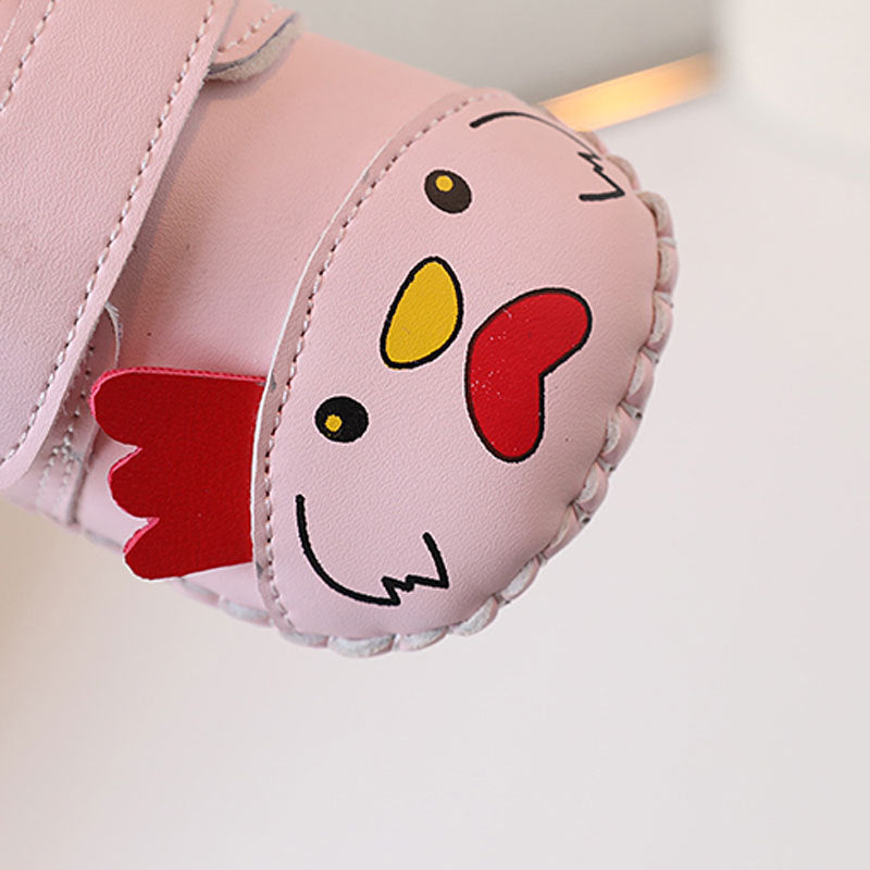 Zapatos de pollo para niños con velcro