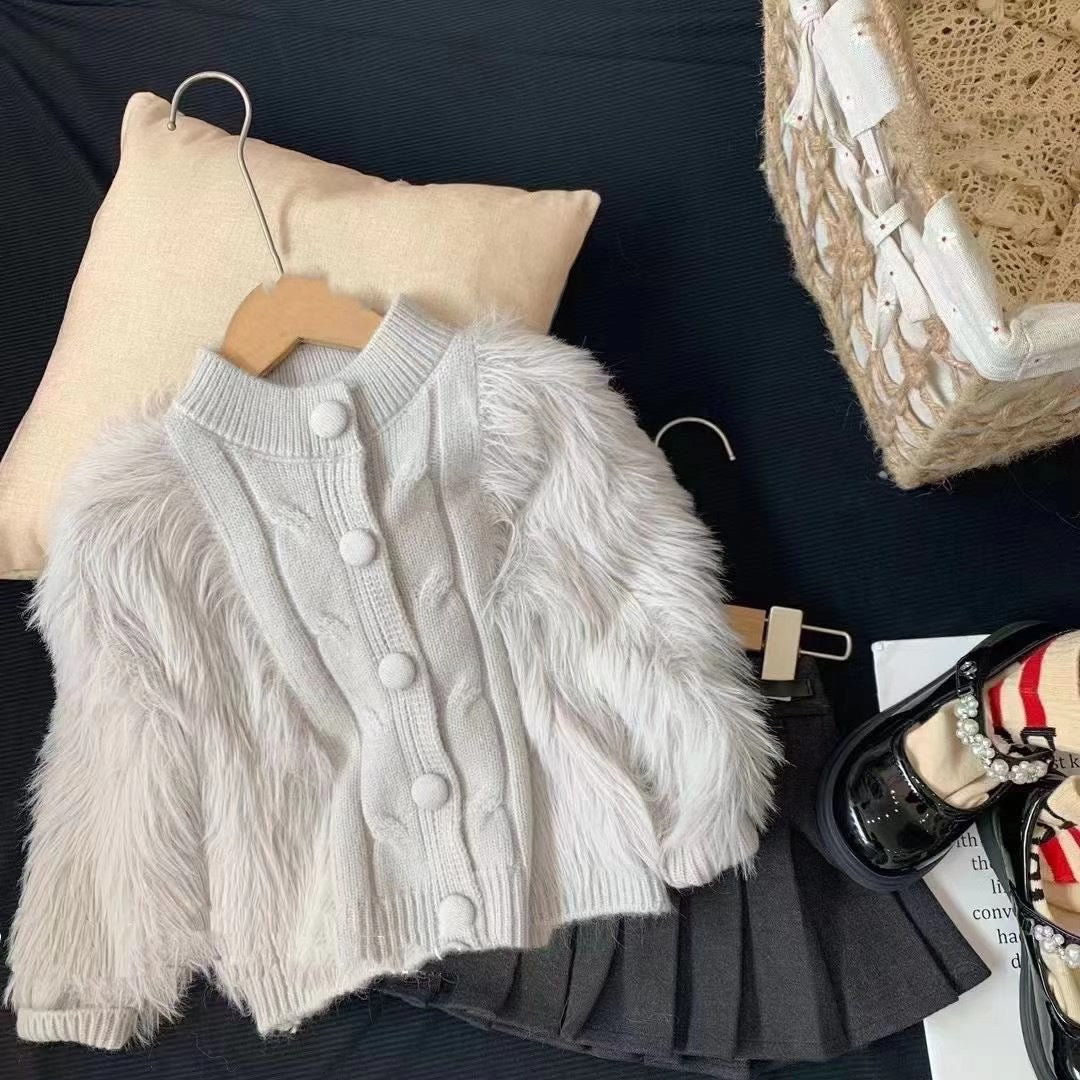 Abrigo de Piel de Invierno para Niñas