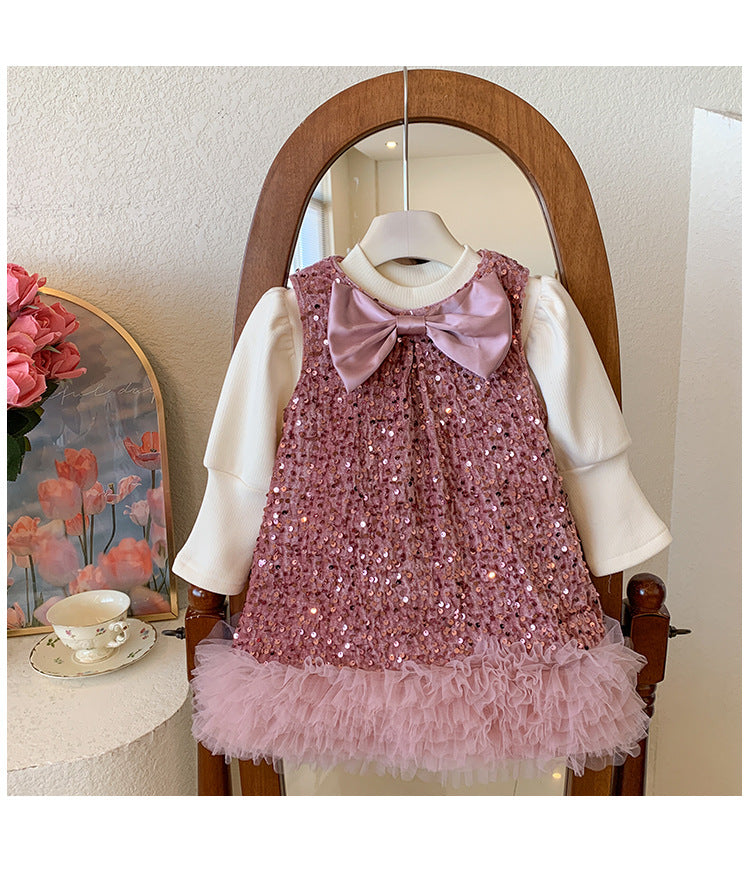 Vestido infantil Brillante Invierno/Verano