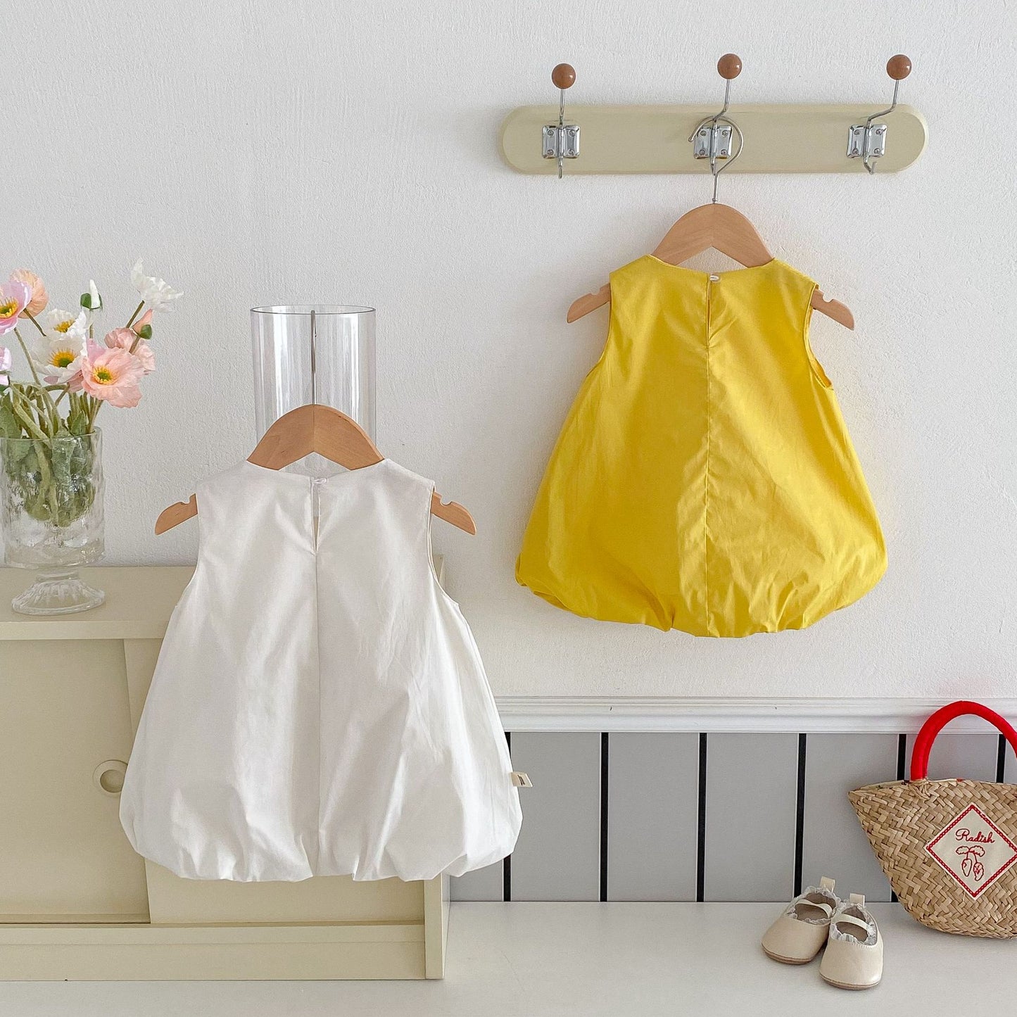 Vestido de los niñas Hongos y patitos