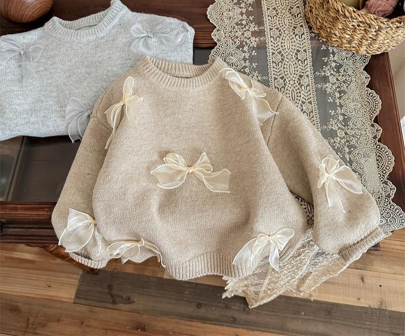 Blusa Infantil Con Lazo de Invierno para Mujer