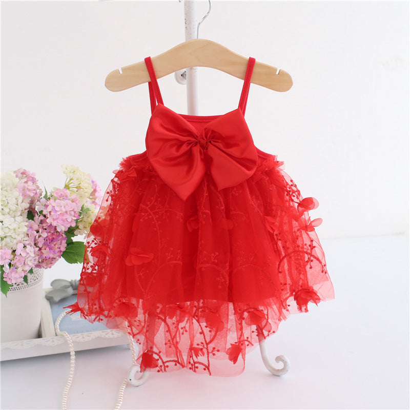Vestido Infantil de Tul con Encaje