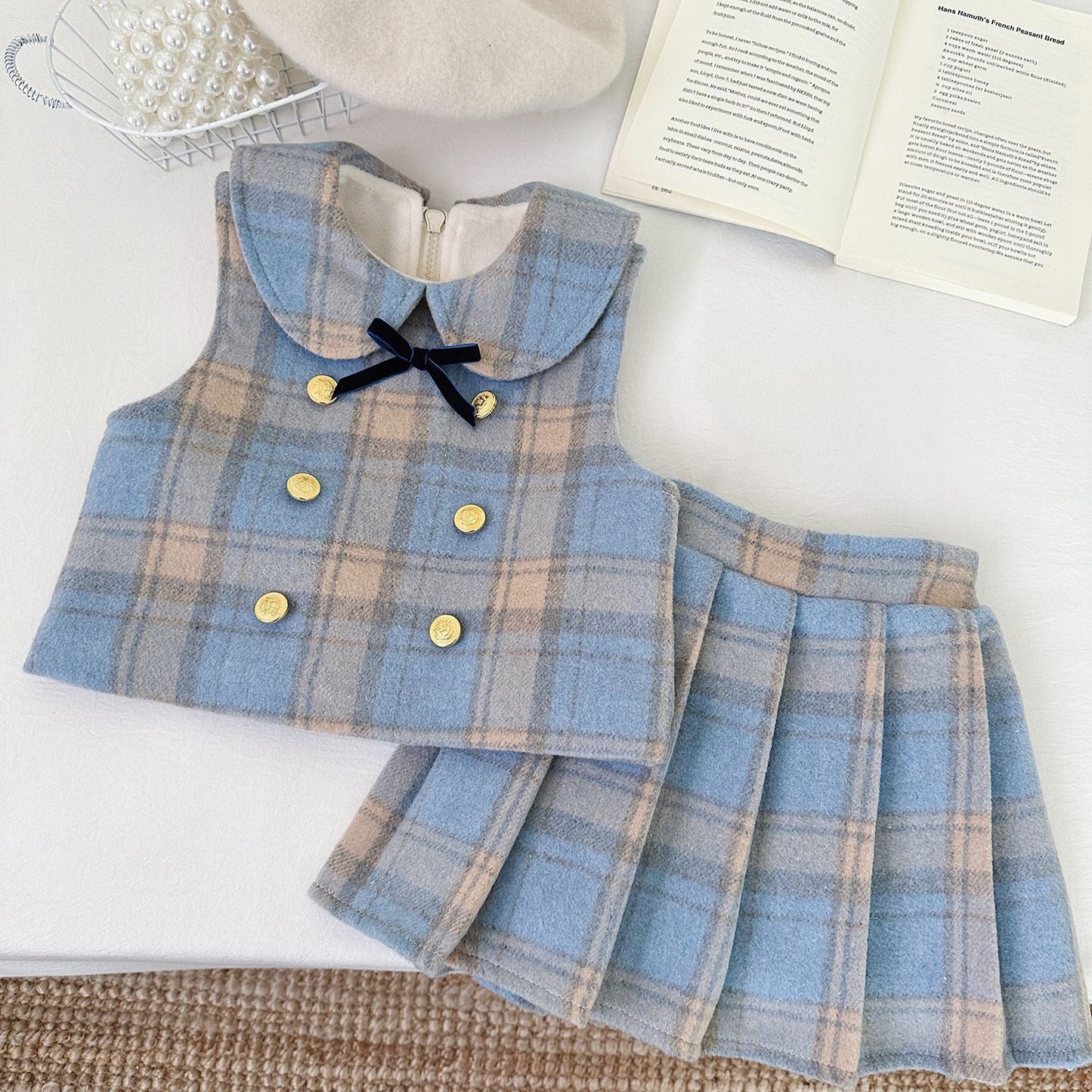 Conjunto de Traje a Cuadros para Niños