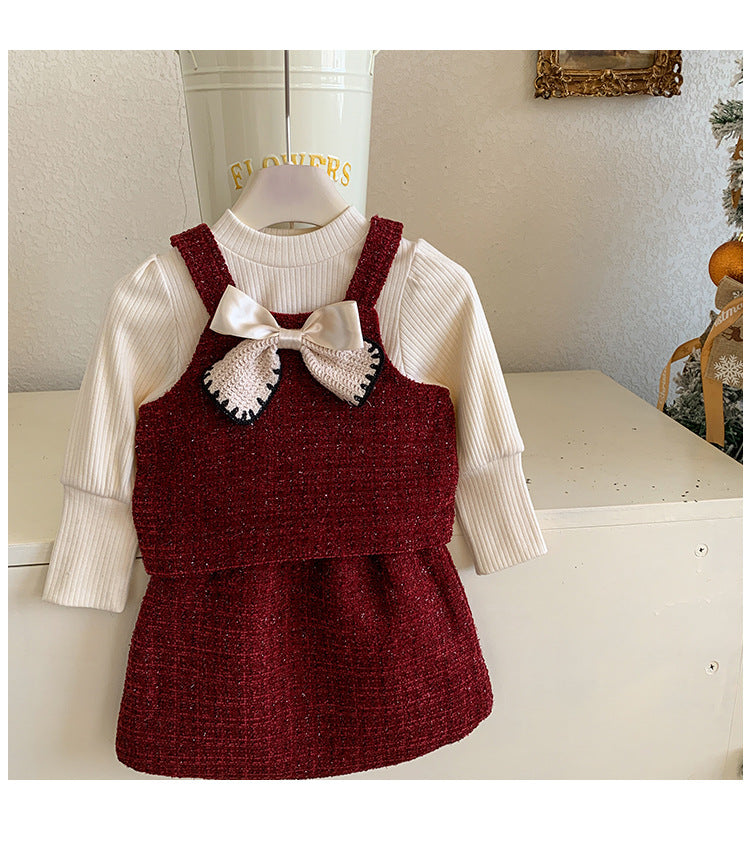 Conjunto Infantil Mujer 3 Piezas Lazo