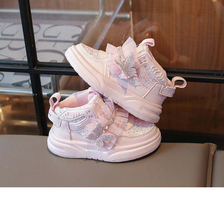 Zapatillas de Niña con Brillo y Tul