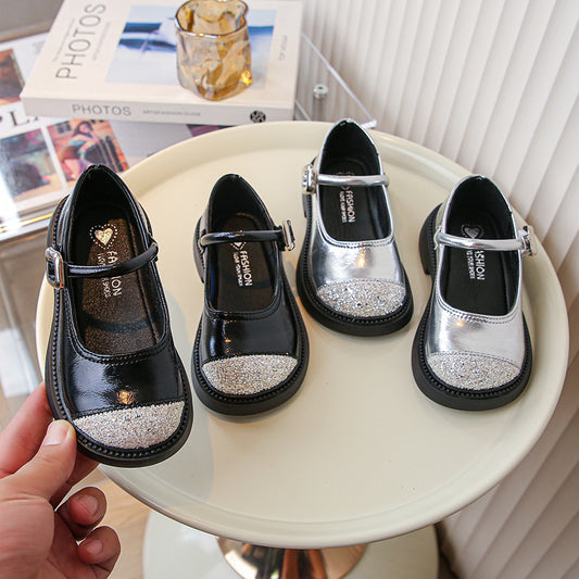 Zapatos Infantiles Brillantes de Moda para Mujer