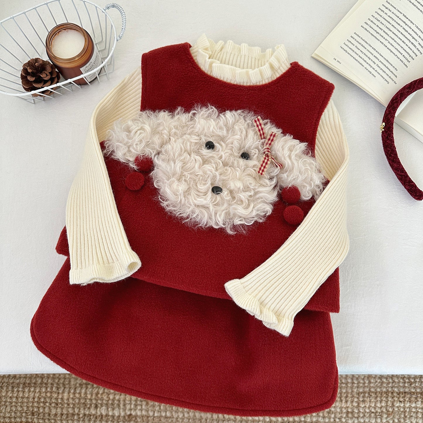 Conjunto de 3 Piezas para Niña Ovejita