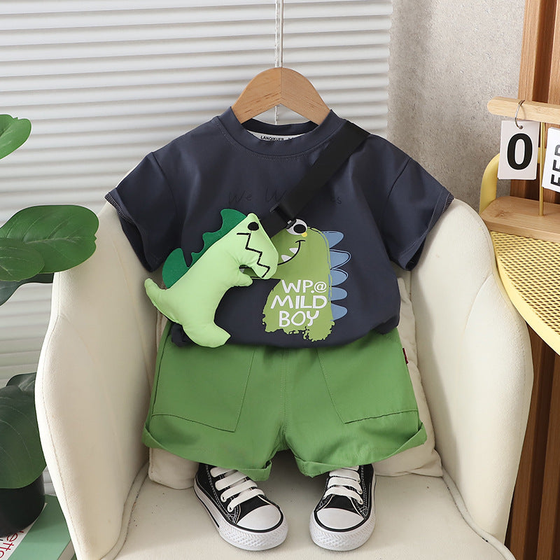 Set Infantil Bolsa Dinosaurio