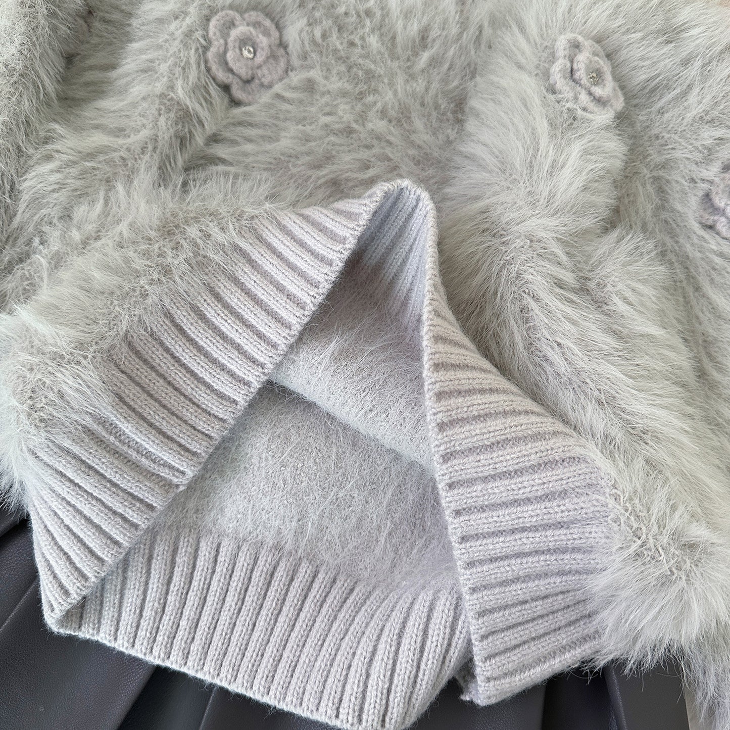 Conjunto de Pelo y Falda de Invierno para Mujer Infantil