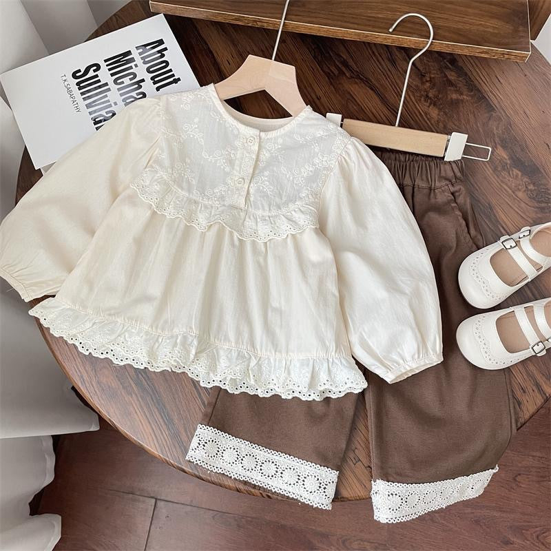 Conjunto Infantil Niña Encaje