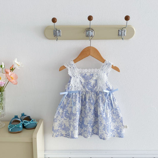Vestido floral de verano para niños