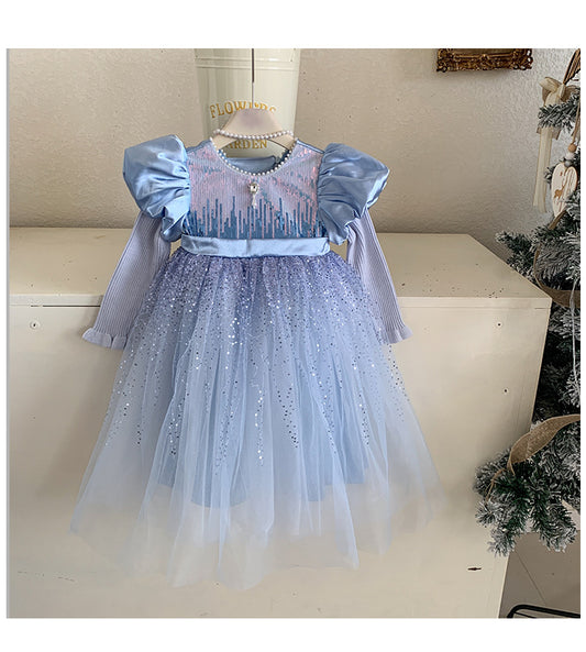 Vestido Infantil Princesa Brillante