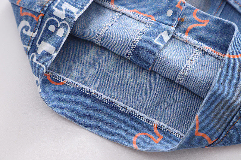 Conjunto de Jeans de 3 Piezas con Osito de Peluche para Niños