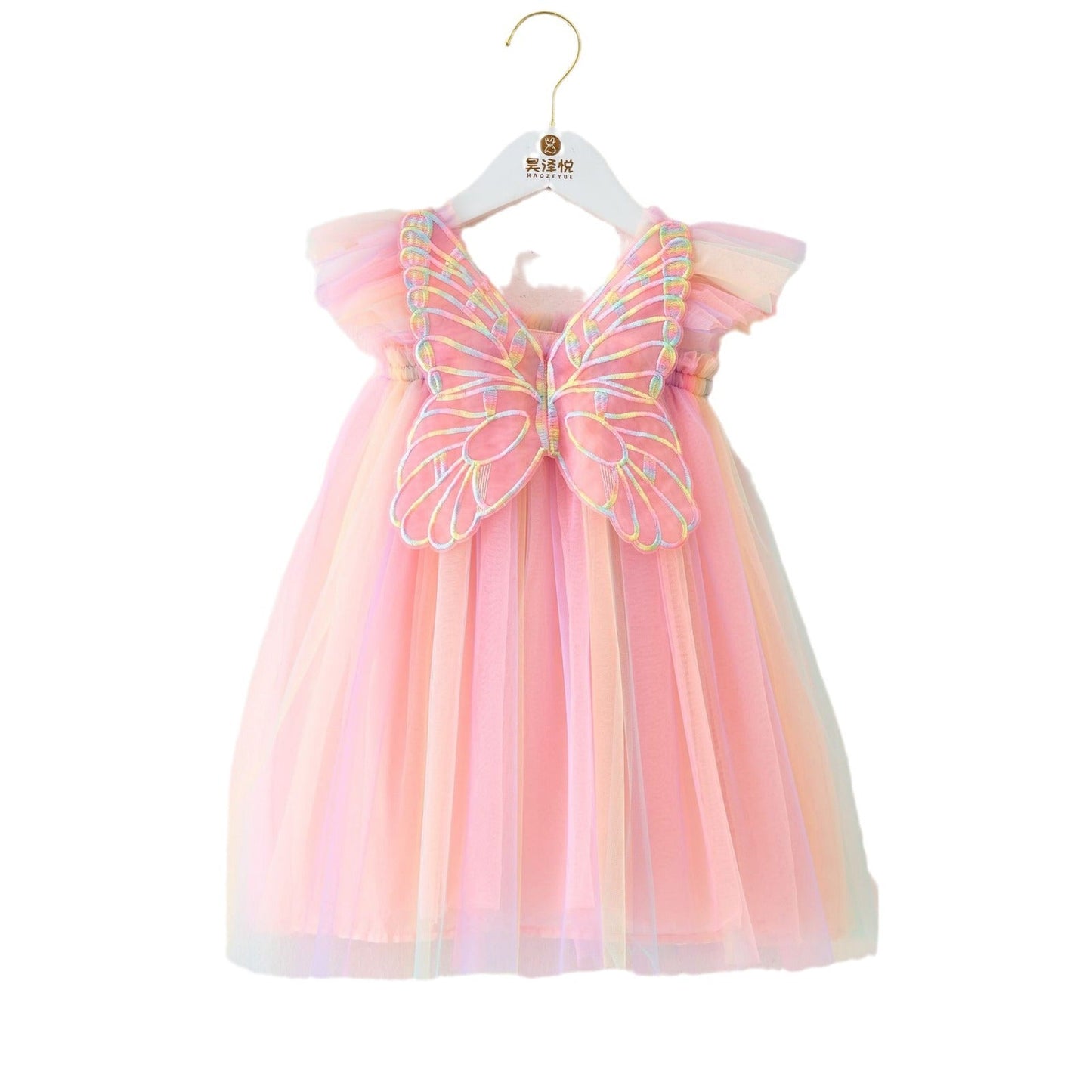 Vestido Infantil Asinha Tul Colores