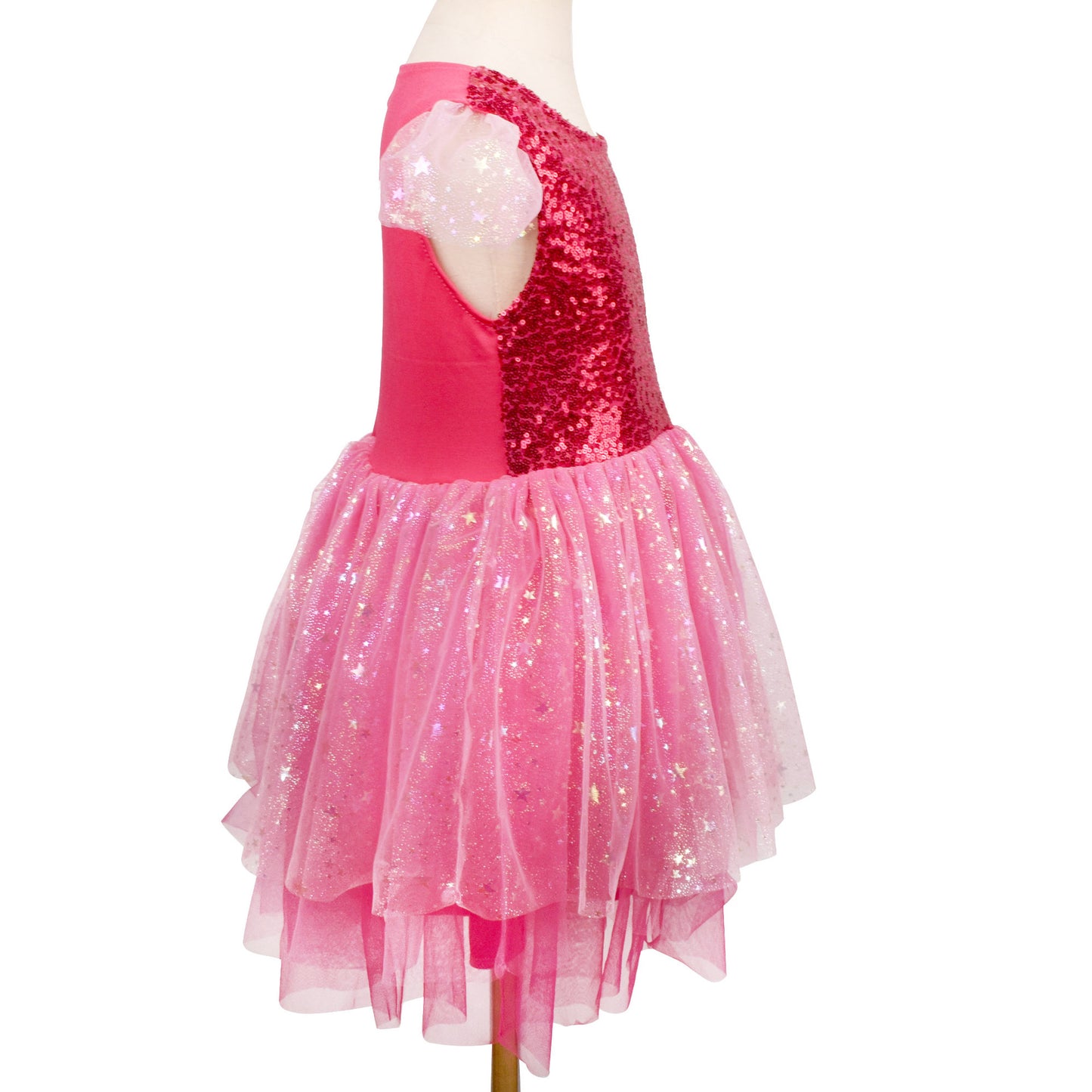 Vestido Infantil Pink Brilhante