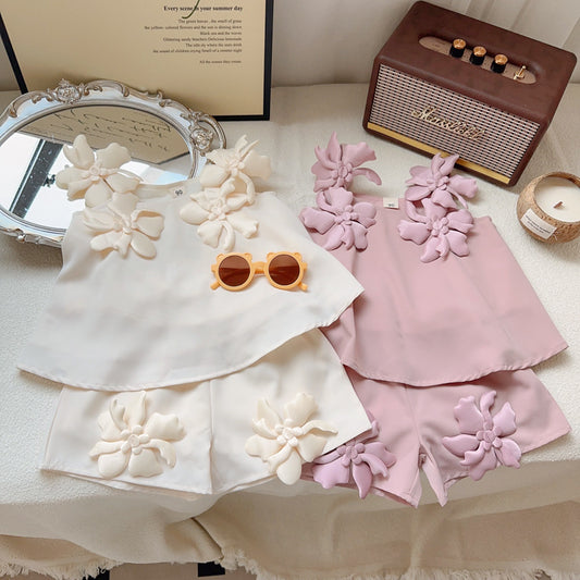 Conjunto Infantil Alcinha Flores