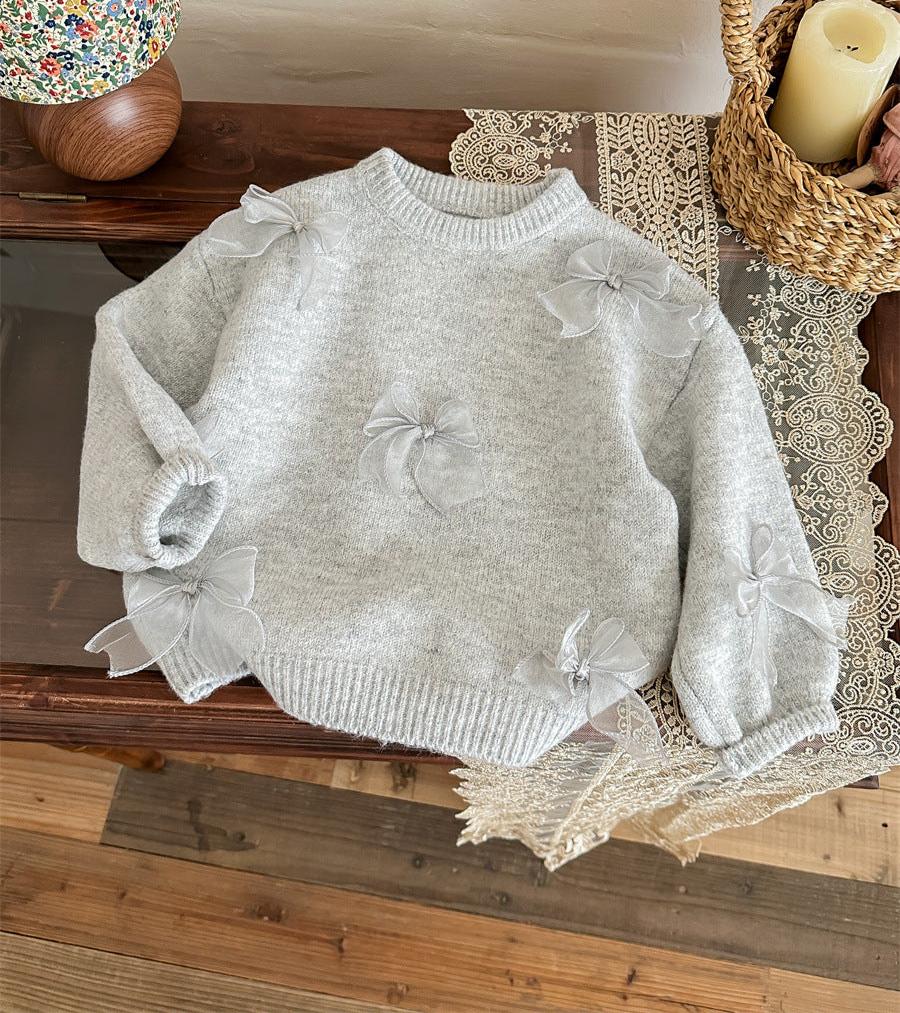 Blusa Infantil Con Lazo de Invierno para Mujer