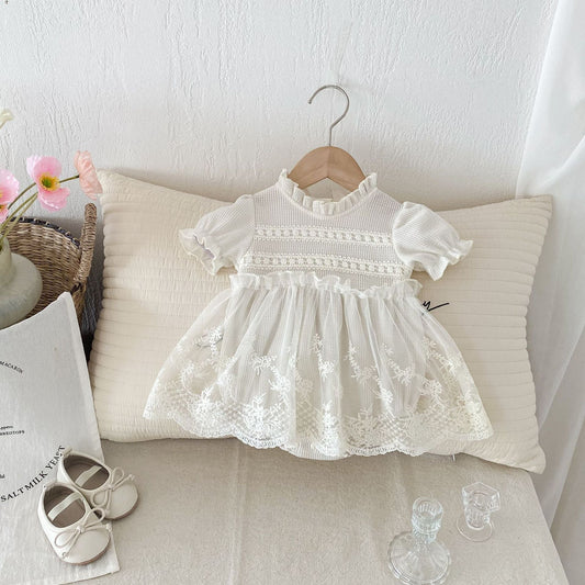 Body Infantil de Encaje y Tul para Niña