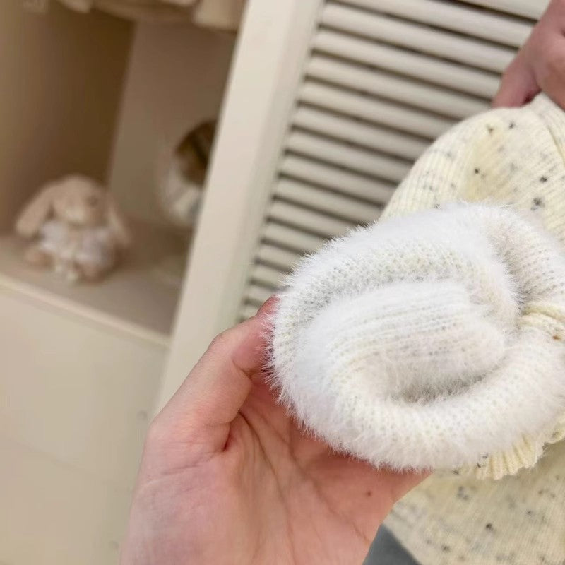 Blusa de Invierno para Niña Con Osito de Peluche