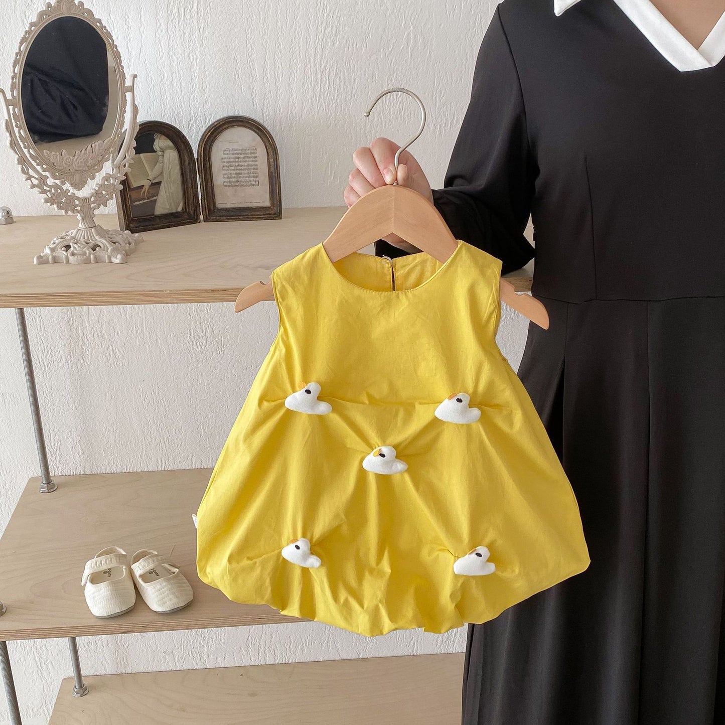 Vestido de los niñas Hongos y patitos