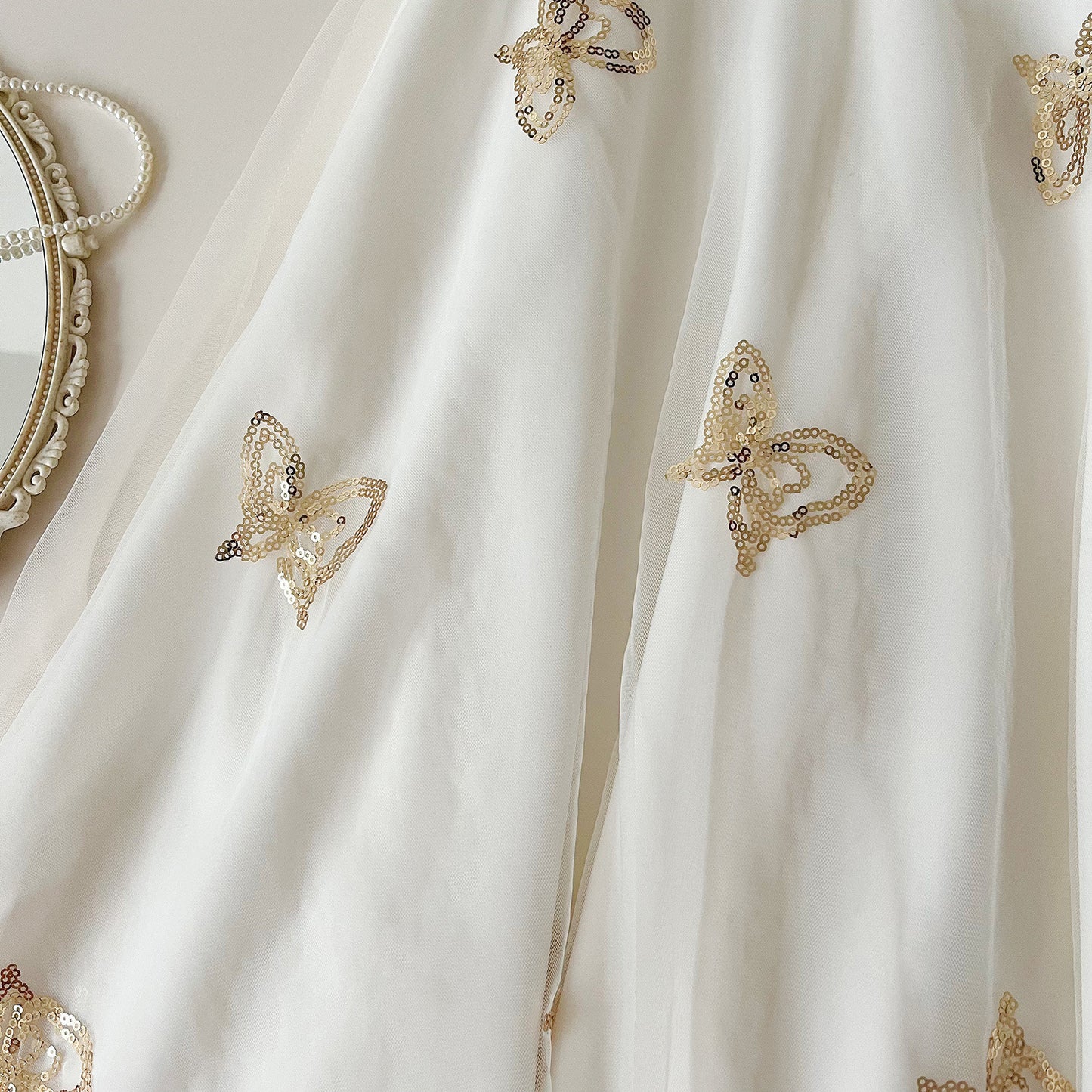 Vestido Infantil Mujer Mariposas y Lazo