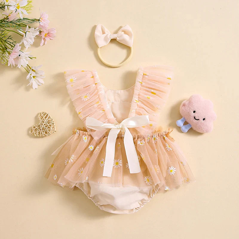 Body infantil Florzinha + lazo