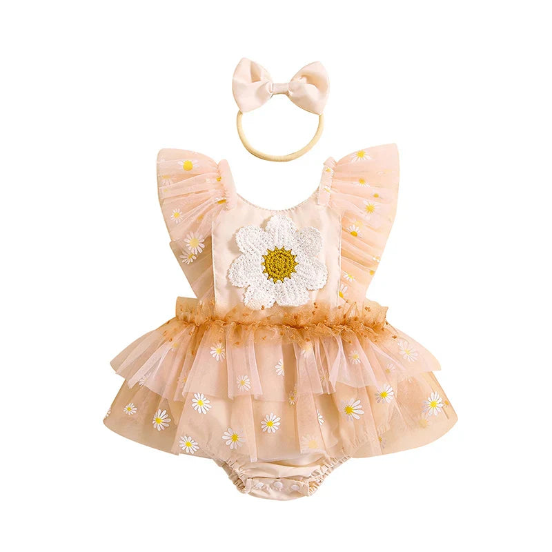 Body infantil Florzinha + lazo