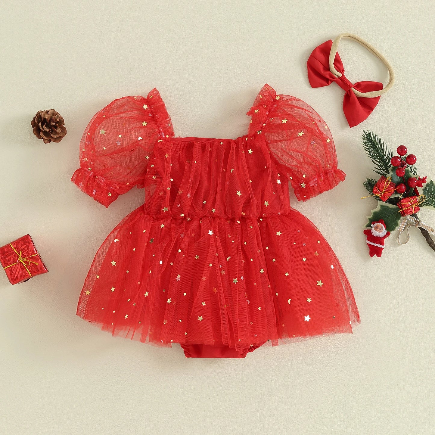 Body Infantil Estrellas de Navidad
