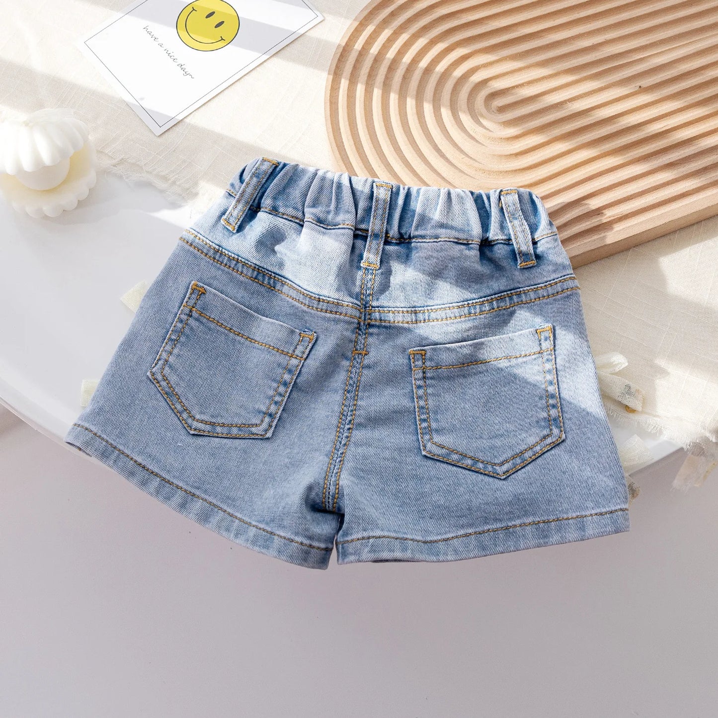 Bermudas Lazos de Jeans para Niñas