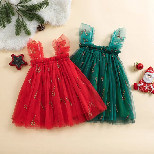 Vestido de Navidad Infantil de Tul