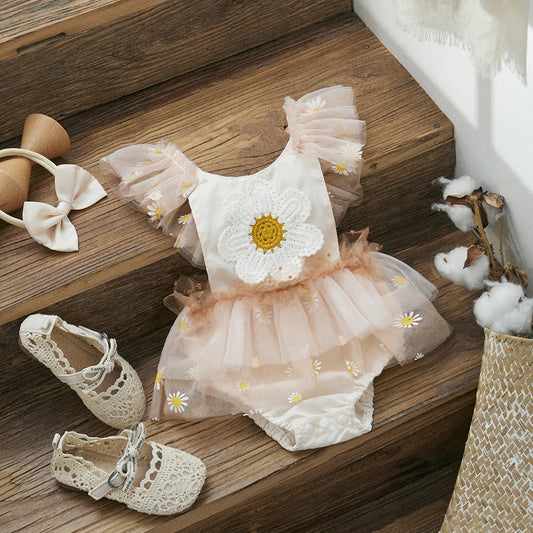 Body infantil Florzinha + lazo