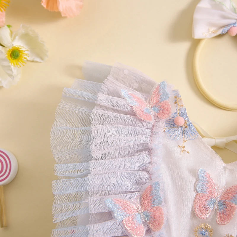 Body Infantil Tul Mariposas