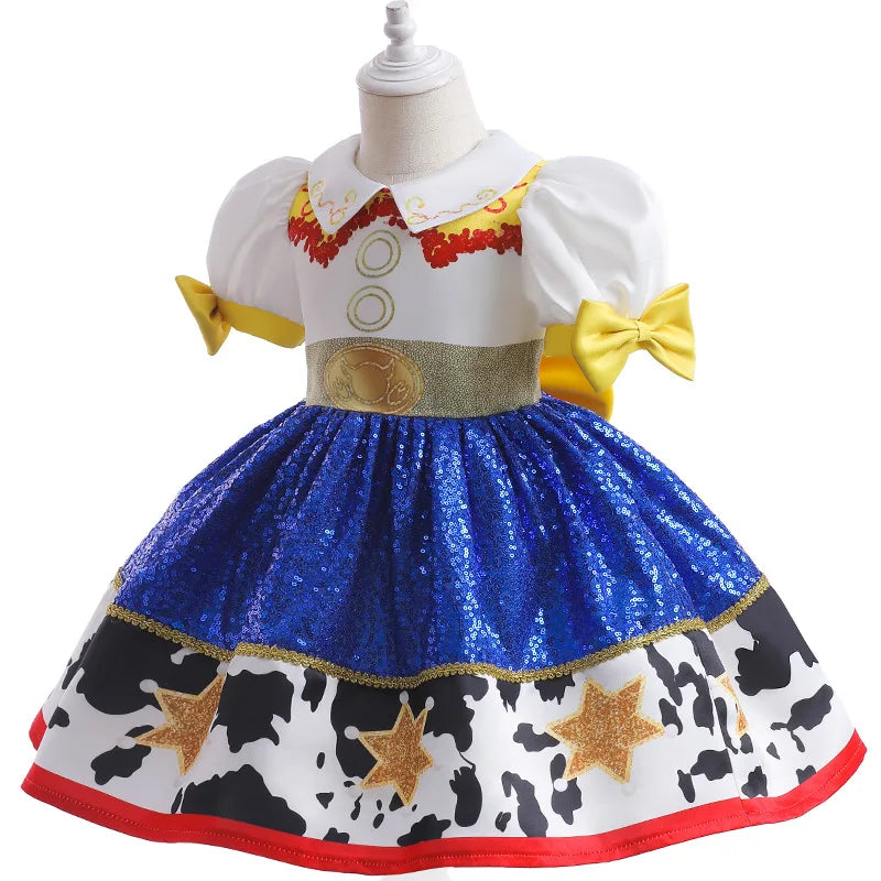 Vestido de fiesta de personajes para niñas