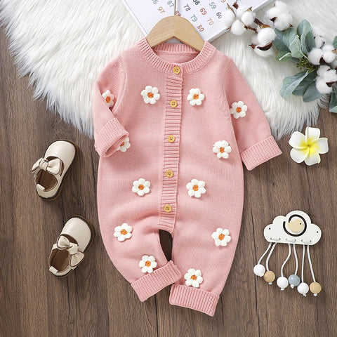 Mono Floral de Punto para Niñas