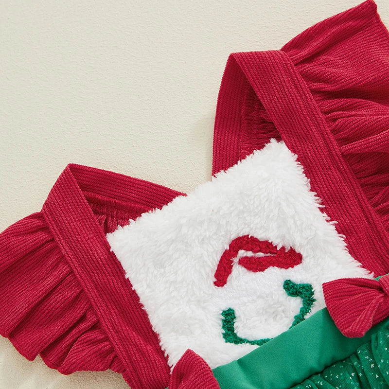 Body Infantil de Encaje Navideño